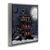Stupell Industries Creepy Haunted Halloween House Floating Frame Canvas Art - 2 of 4