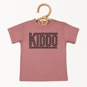 The Juniper Shop Kiddo Checkered Toddler Short Sleeve Tee - 1 of 3