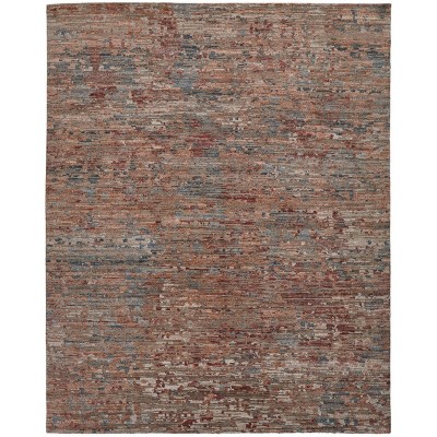 Conroe Modern Abstract Red/Blue Area Rug