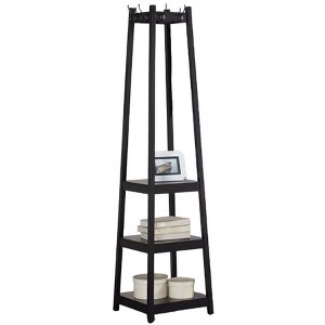 Legacy Decor 8 Hook 3 Tier Shelves Wooden Garment Coat Rack - 1 of 1