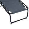 PAGED Folding Beach Chairs for Adults Tanning Chair with 5-Level Reclining Back for Porch, Camping, Patio, Yard - 4 of 4