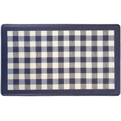 1'8"x2'6" Rectangle PVC (Polyvinyl Chloride) Floor Mat Blue - GoodGram