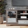 Mirage Mirrored TV Stand - Silver - SEI - 3 of 4