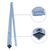 Allegra K Men's Polka Dots Business Wedding Pocket Square Clip Cufflinks Necktie Sets - 2 of 4