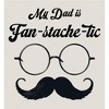 My Dad Is Fan-Tache-Tic Dad Jokes for Father's Day Adult Long Sleeve Hoodie - 2 of 2