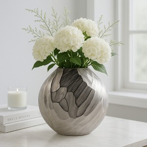 Ceramic Vase for Living Room Decor - Decorative Flower Vase for Home Decor, Bedroom Accent, or Office Display - 1 of 4