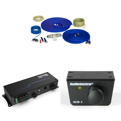 AudioControl ACM-1.300 ACM Series compact mono subwoofer amplifier — 300 watts RMS x 1 at 2 ohms with 8 Gauge OFC Pure Copper Wiring Kit and Bass Knob