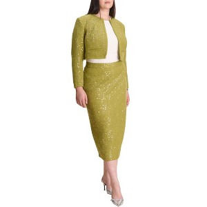 ELOQUII Sequin Tweed Midi Skirt - 1 of 4
