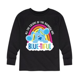 Boys' - Blue's Clues & You! - All The Colors Of The Rainbow Are Blue-tiful Long Sleeve Graphic T-Shirt - 1 of 4