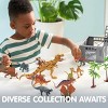 Joyfy 19 PCS Dinosaur Toy Set with Play Mat & Storage Cage, Dinosaur Figures & Trees for Toddlers, Dino Playset Toys Gift for Kids Boys Girls Ages 3-5 - 2 of 4