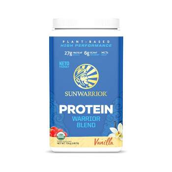 Warrior Blend Protein, Vegan Organic Protein Powder, Vanilla, Sunwarrior, 750gm