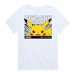 Boys' - Pokémon - Peeking Pikachu Short Sleeve Graphic T-Shirt - 1 of 4