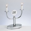 Rite Lite 9" Low Voltage Electric Chrome Plated Sabbath Candle Stick - Silver/White - 3 of 3