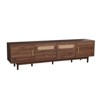 TIRAMISUBEST Mid Century Modern TV Stand 80 Inch Rattan Sliding Doors Drawers Solid Wood Legs Waterproof Storage Living Room Bedroom - 4 of 4