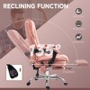 TiramisuBest Pink Polyester Office Massage Chair with Foot Rest, 6 Vibration Points, Heat - 4 of 4