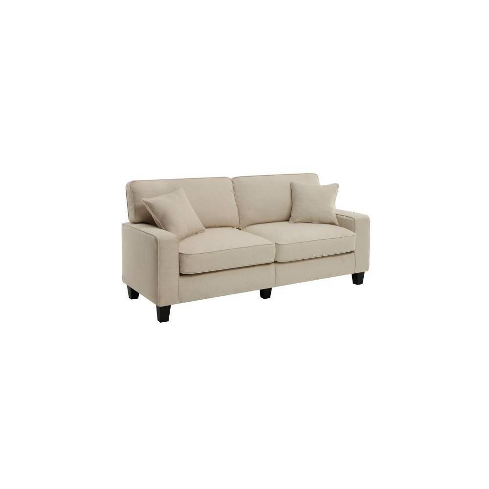 73" Palisades Sofa Beige - Serta