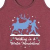 Women's - Frozen 2 - Walking In A Winter Wonderland Christmas Graphic Racerback Tank - 2 of 4