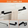 CLIHOME Set of 5 Bathroom Hardware Set, Wall Mounted Towel Rack, Stainless Steel Towel Holder - 2 of 4