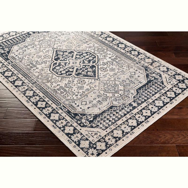 Mark & Day West College Washable Woven Indoor Area Rugs Light Gray, 2 of 9
