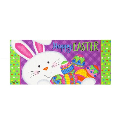 Evergreen Easter Bunny Sassafras Indoor Outdoor Switch Doormat 1'10"x10" Multicolored