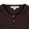 Hope & Henry Girls' Organic Cropped Scallop Edge Sweater Cardigan, Kids - 3 of 4