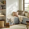 18"x18" Warm Fall Plaid Square Toss Pillow Brown - Hearth & Hand™ with Magnolia - 2 of 4
