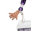 Silver Buffalo Addams Family Wednesday Silhouette Lanyard with ID Badge Holder and Thing Charm - 2 of 4