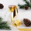 Northlight Shimmering Gold Metallic Wired Craft Christmas Ribbon 2.5" x 10 Yards - 2 of 4