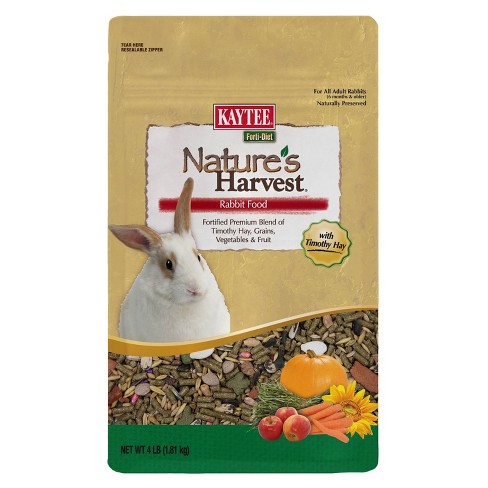 Kaytee Nature's Vegetable, Grain, Fruit Harvest Rabbit Small Animal Food -  4lbs