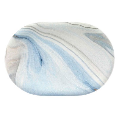 Blue and White Marble Ceramic Soap Dish