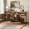 Coucheta 65.8 Inch Fluted Sideboard Cabinet with 4 Doors & 2 Drawers, Modern Storage Cabinet for Dining Room, Living Room, Entryway - 3 of 4