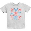 The Juniper Shop Patriotic Bows Stacked Coquette Youth Short Sleeve Tee - 2 of 4