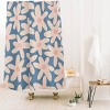 Deny Designs Daisy Time Retro Floral Shower Curtain Blue : Microfiber, Machine Washable, Non-Slip Backing - image 2 of 2