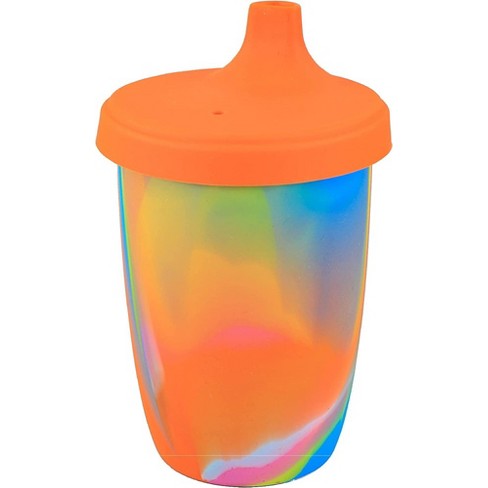 8oz Silicone Sippy cup- Rainbow