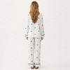 Anna-Kaci Lounge Women's 2-Piece Set Printed Button Front Pajama Top with Contrast Trim and Matching Relaxed Fit Elastic Waist Pants - 4 of 4