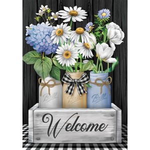 Briarwood Lane House Flag 40x28 For Outdoor Crated Mason Jars Spring House Flag Flag For Spring House Flag - 1 of 4