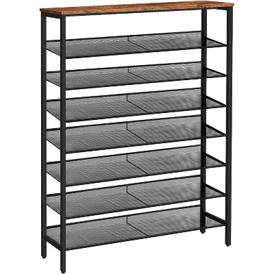MaseiKar 8 Tier Shoe Rack, Large Capacity Shoe Storage Organizer for 30+ Pairs of Shoes, Front Door Entrance, Entryway, Hallway, Closet, Space Saver