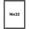 PosterPalooza | Flat Silver Picture Frame - UV Acrylic, Foam Board Backing, Hanging Hardware - 2 of 4