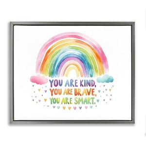 Stupell Industries Kind Brave Smart Rainbow, 25" x 31" - 1 of 4