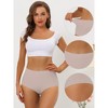 Allegra K Women's Elastic High-Waisted Unlined Breathable No-Show Hipster Underwear - 3 of 4
