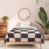 Deny Designs 2pc Twin/Twin XL Daniel Coulmann CHECKER 001 Graphite Comforter and Sham Set - 3 of 4
