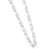 Pompeii3 Men's Polished Steel Clasp Single Tone 8mm Flexible Link  24" Chain - 2 of 3