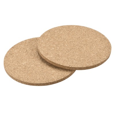 Unique Bargains Durable Soft to the Touch Cork Temperature Resistant Coasters