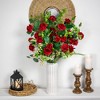 Northlight Real Touch™ Red Artificial Rose Floral Sprays, Set of 6 -35" - 2 of 4