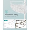 4-Tier Corner Shower Caddy Tension Pole, Rust-Resistant Adjustable Shower Organizer Shelf, No Drilling Needed, 31.5 to 127.2 Inches - 3 of 4