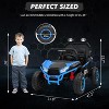 24V 2-Seater Kids Ride On UTV Truck, 400W Electric Car w/ Remote, LED Lights, Bluetooth, Spring Suspension & 2 Speeds - 4 of 4