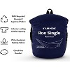Kammok Roo Single Hammock with Stuff Sack, Waterproof Ripstop Nylon, Gear Loops, Lightweight for Camping and Backpacking - 3 of 4