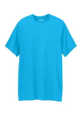 KingSize Shrink-Less Lightweight Longer-Length Crewneck Pocket T-Shirt