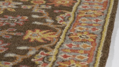 Heritage Charcoal and Blue Wool 8' Square Area Rug