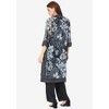 Roaman's Women's Plus Size Three-Piece Duster & Pant Suit - image 3 of 4